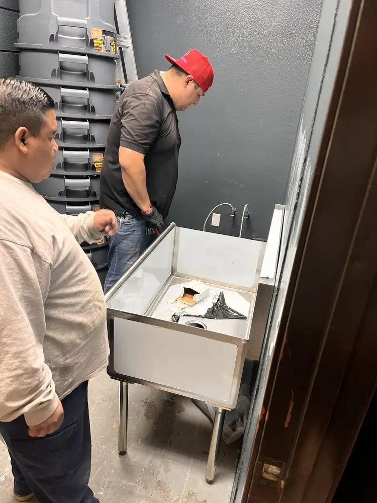 Commercial plumbing and sink installation in South Georgetown