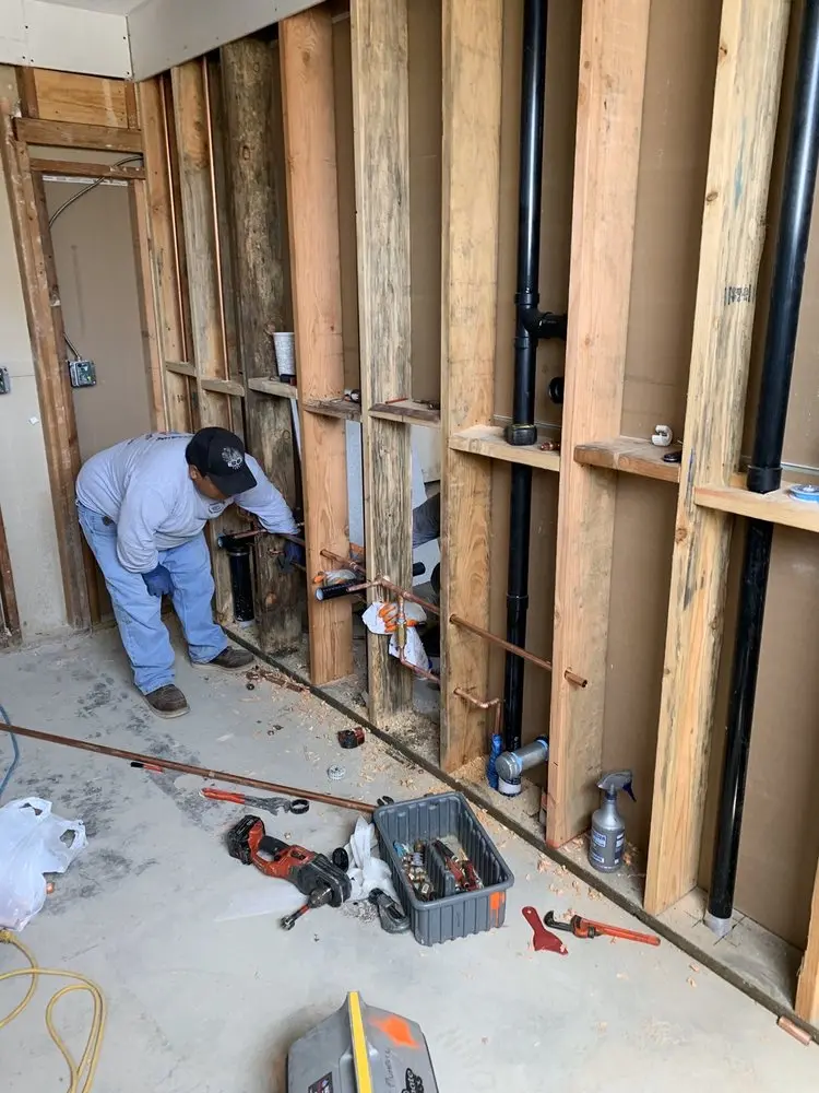 Commercial rough-in plumbing for Water Heater Replacement in South Georgetown